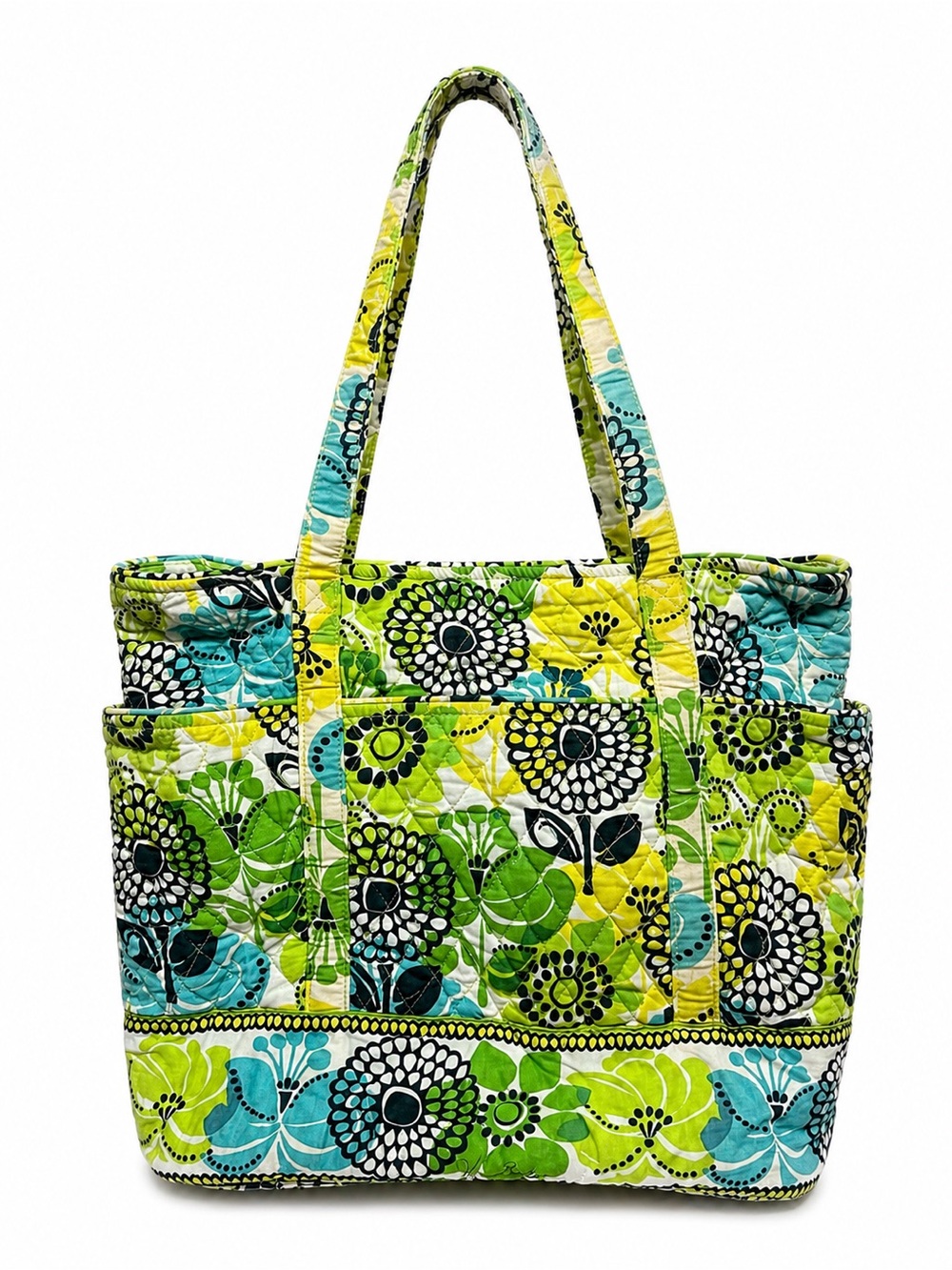 Vera Bradley RETIRED ‘Limes Up’ Medium Tote/Shoulder Bag